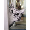 Sjov kattesticker-Katten skal lukkes ind-hopper både gæster og du på