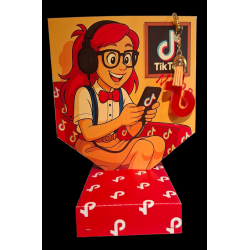 Tik Tok sangskjuler med nøglering