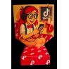 Tik Tok sangskjuler med nøglering